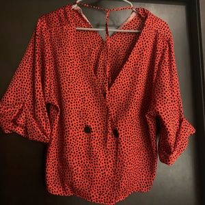 top shop tuxedo style blouse